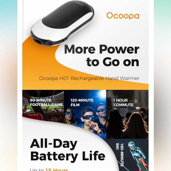 Pink Rechargeable Hand Warmer - Picture 4 of 5